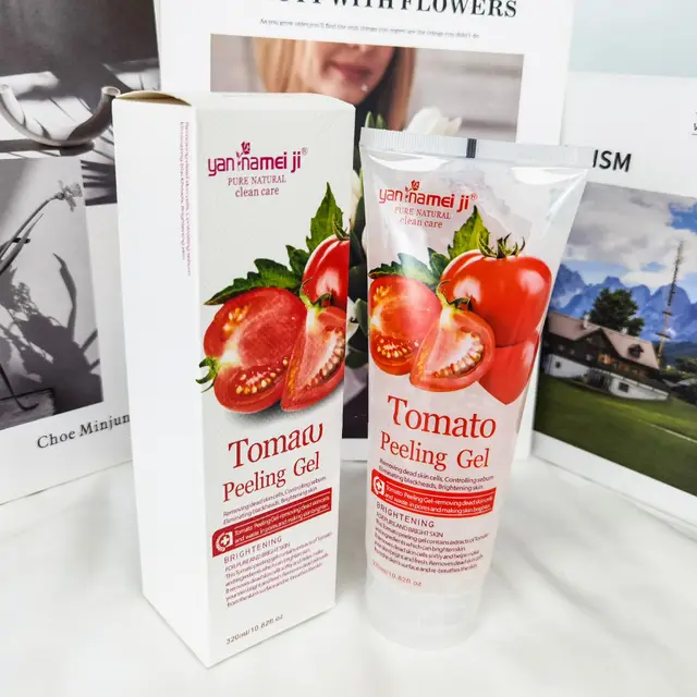 Exfoliating Gel Facial Body Scrub Cream Tomato - Shop at LoveMi