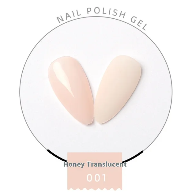 Honey Transparent Nude Color Phototherapy Plastic Manicure Honey Transparent Color 001 - Shop at LoveMi