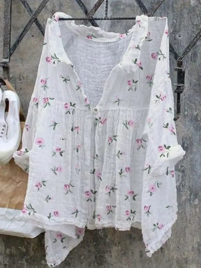 Fashion Women's Shirt Landscape Printing B42Sk8C202412119 - Shop at LoveMi