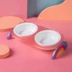 Double Bowl Pink Double Rack