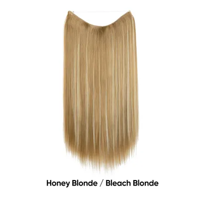 Women's One piece Adjustable Invisible Straight Multi color Gradient Hair Extension Fishline 22H613 Style - Shop at LoveMi