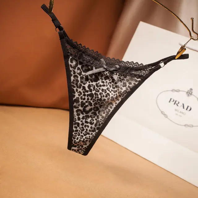 Women's Fashion Personalized Leopard Print Underwear Gray - Shop at LoveMi