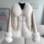 Short Winter New Thickened Warm Fashionable Jacket Women - Beige