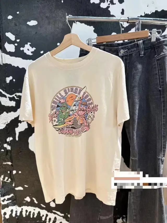 BM Style Dinosaur Printed Cartoon Printed Short Sleeve T shirt As Shown In The Figure - Shop at LoveMi