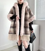 8028 Beige Brown Grid