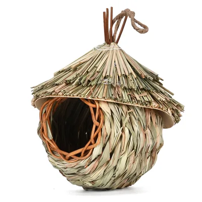 Creative Hanging Straw Bird Nest Manual Environment Layout 15X19Cm - Shop at LoveMi