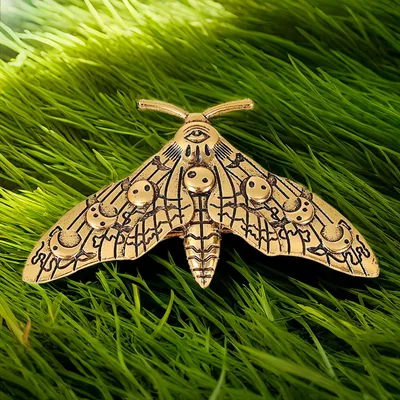 Retro Insect Barrettes Back Head Moth Spring Temperament Bangs Girl Hair Accessories Ancient Gold - Shop at LoveMi