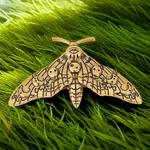 Retro Insect Barrettes Back Head Moth Spring Temperament Bangs Girl Hair Accessories - Ancient Gold