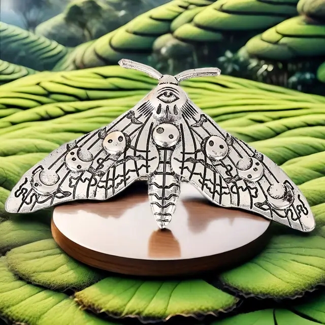 Retro Insect Barrettes Back Head Moth Spring Temperament Bangs Girl Hair Accessories Ancient Silver - Shop at LoveMi