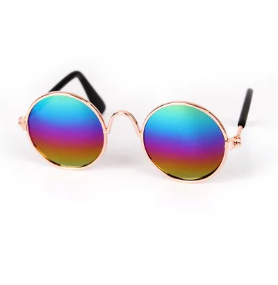 Pet Glasses Cool Eccentric Personality Colorful Reflective - Shop at LoveMi