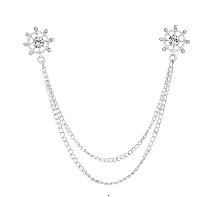 Holiday Style Brooch Boat Anchor Rudder Bow Tie Silver Rudder - Shop at LoveMi
