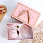 Heart Stone Pattern Powder Box
