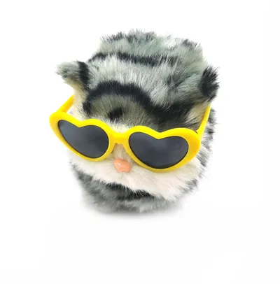 Dog Cat Pet Heart shaped Sunglasses Yellow - Shop at LoveMi