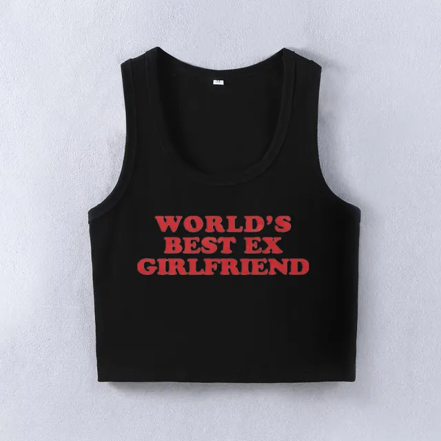 World's Best Ex Girlfriend Short Vest For Women Black - Shop at LoveMi