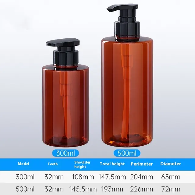 Press Pet Plastic High grade Washing And Protection Storage Bottle Brown - Shop at LoveMi