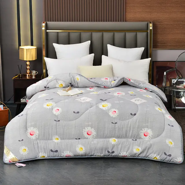 Summer Blanket Thickened Silk Floss Winter Duvet Insert Printing Series Daisy - Shop at LoveMi