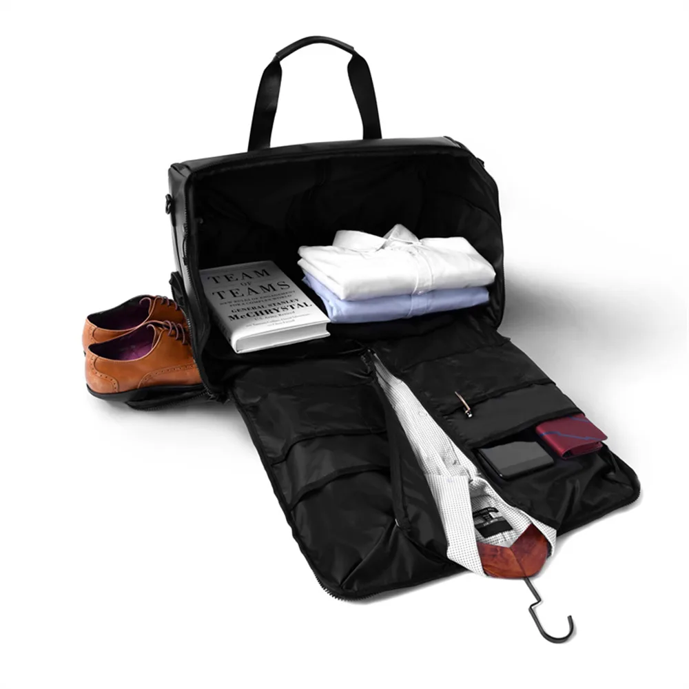 Large Capacity Travel Bag With Shoe Compartment Black - Shop at LoveMi