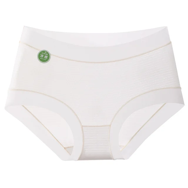 Summer Ultra thin Striped Underwear Women's Cotton 7A Antibacterial Crotch Champagne - Shop at LoveMi