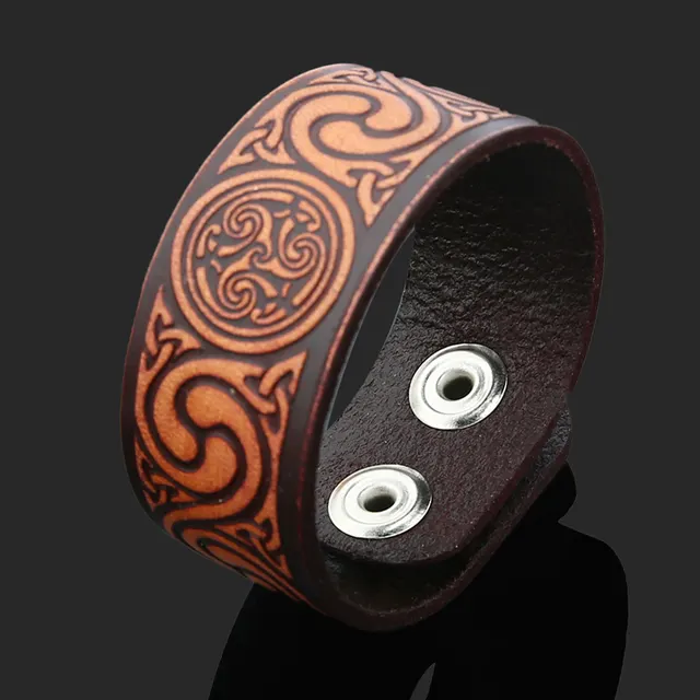 Retro Leather Bracelet Men's Accessories Brown - Shop at LoveMi