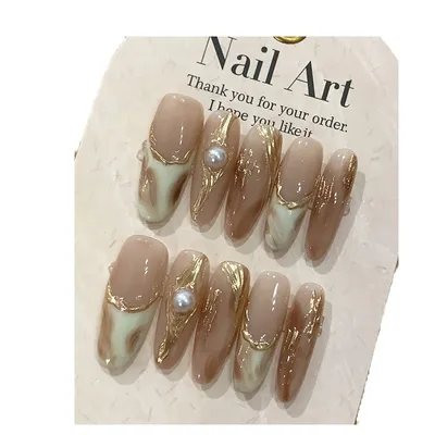 Handmade Wear Nail Autumn And Winter Manicure Long T - Shop at LoveMi