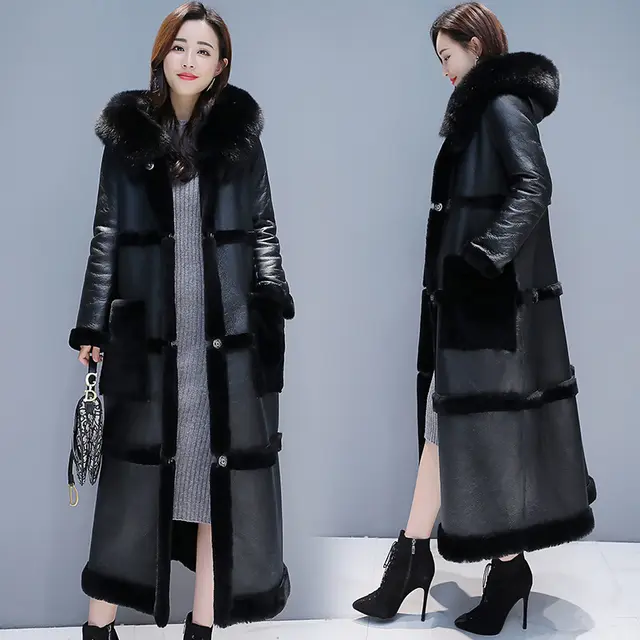 Personalized Mid length Loose Pockets Cotton padded Coat Black - Shop at LoveMi