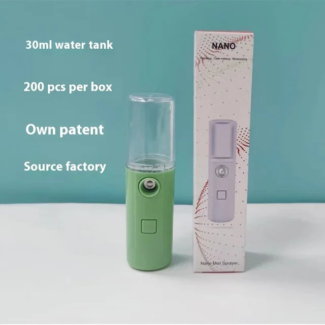 Creative Cartoon Cute Rabbit Doll Water Replenishing Instrument USB Rechargeable Humidifier Handheld L8 Green - Shop at LoveMi