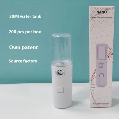 Creative Cartoon Cute Rabbit Doll Water Replenishing Instrument USB Rechargeable Humidifier Handheld L8 White - Shop at LoveMi