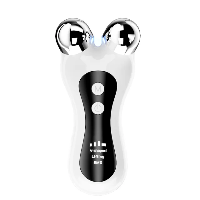 Micro Current Lifting Machine Face Beauty Import Instrument Household Facial Rejuvenation Roller Massager White - Shop at LoveMi