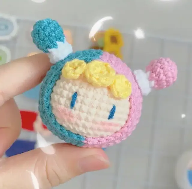 Crocheted Pendant Knitted Doll Keychain Gemini Material Package - Shop at LoveMi