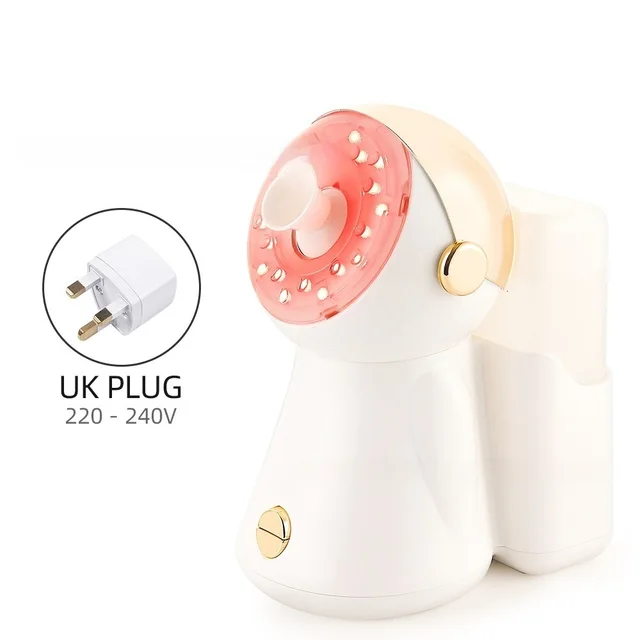 Facial Steamer With Light Household Nano Spray Hydrating And Humidifying Hot Spray 7 Color Color Light Gold With Light Uk - Shop at LoveMi