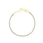18K Gold Green Light Blue