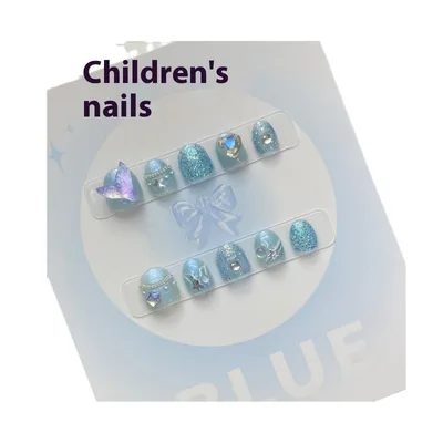 Mermaid Starfish Diamond Cute Sequins Children Removable Nail Stickers Large L - Shop at LoveMi