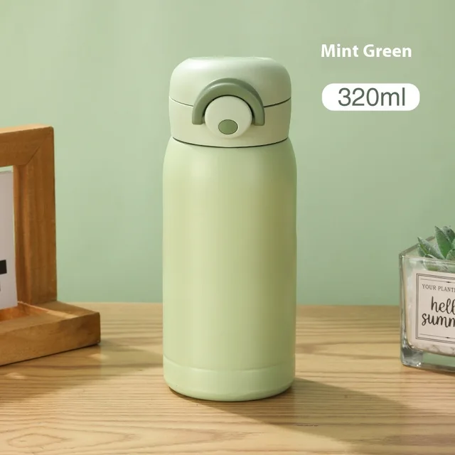 Simple Mini 304 Stainless Steel Water Cup Mint Green 350Ml - Shop at LoveMi