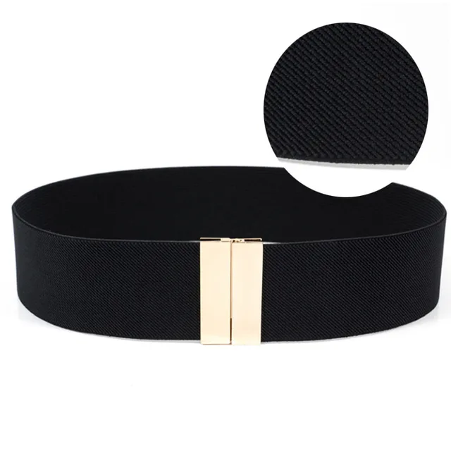 Waistband versatile dress elastic decorative belt Black - Shop at LoveMi