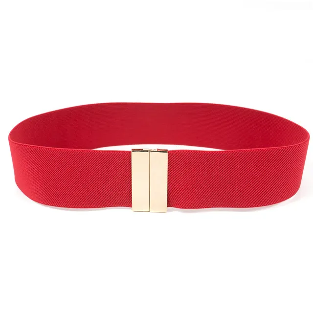 Waistband versatile dress elastic decorative belt Red - Shop at LoveMi