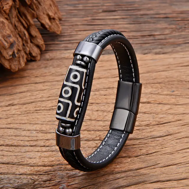 Retro Ethnic Men's Bracelet Fashion Black - Shop at LoveMi
