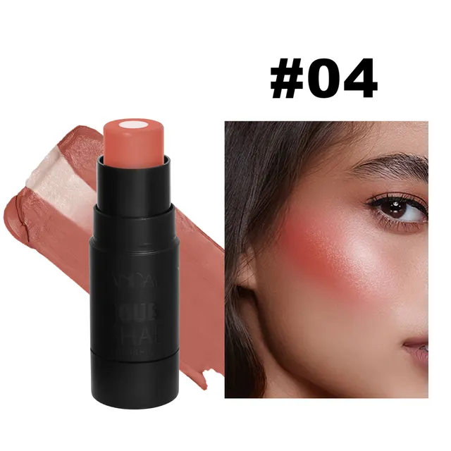 Multi Color Sandwich Blush Stick Natural Nude Dress Brightening Color Solid Blush Shading Cream 04 Color - Shop at LoveMi