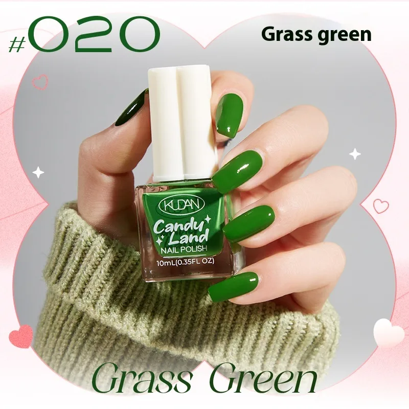 Four leaf Clover Cover Nail Polish Water based Baking free Quick drying Long Lasting And Does Not Fade Candy Paradise Nail Polish 20 Grass Green - Shop at LoveMi