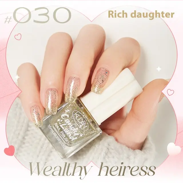 Four leaf Clover Cover Nail Polish Water based Baking free Quick drying Long Lasting And Does Not Fade Candy Paradise Nail Polish 30 Rich Family ... 30 Rich Family Gold - Shop at LoveMi