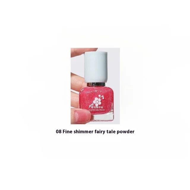 Water based Quick drying Baking free Long lasting Tearable Popular Color White Fragrance retaining Nail Polish 08 Fine Glitter - Shop at LoveMi
