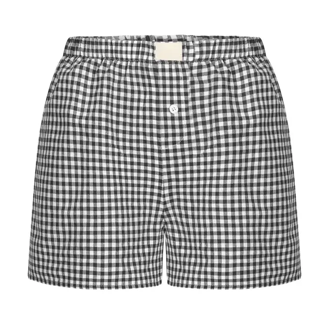 Women's High Waist Loose Wide Legs Vintage Shorts Black - Shop at LoveMi