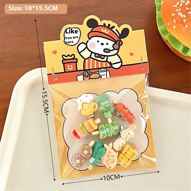 10 Creative Cute Small Barbecue Barrettes Brooch 2 Small Barbecue Barrettes - Shop at LoveMi