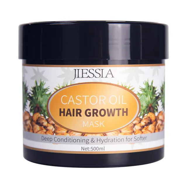 Improved Hair Loss Plant Nourishing Oil Control Castor Oil Shampoo Hair Mask 500Ml - Shop at LoveMi