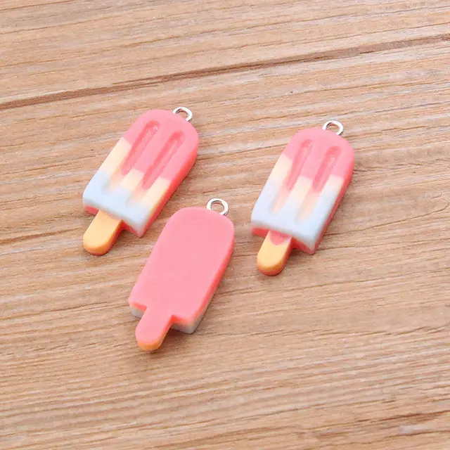 DIY Resin Accessories Gradient Popsicle Sticks Pendant Red - Shop at LoveMi