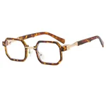 Leopard Print Plain Glasses