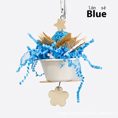 Parrot Flower Clumps Bite Toy Blue - Shop at LoveMi