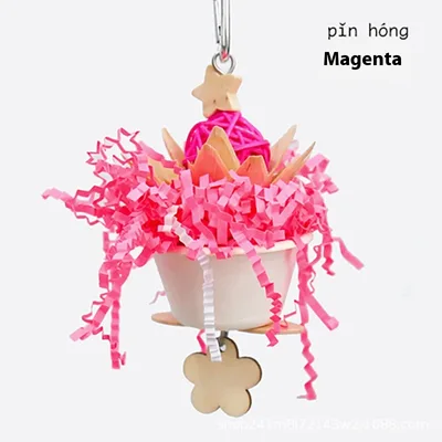 Parrot Flower Clumps Bite Toy Magenta - Shop at LoveMi