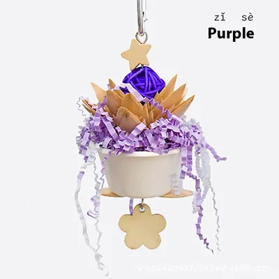 Parrot Flower Clumps Bite Toy Purple - Shop at LoveMi