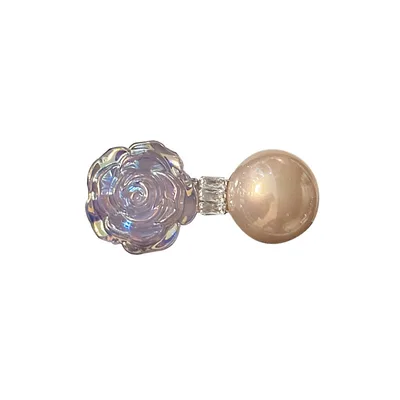 Fantasy Mermaid Flower Pearl Barrettes Mermaid Purple One - Shop at LoveMi