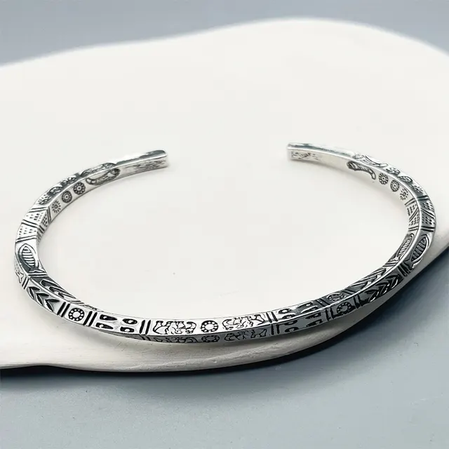 Bohemian Retro Totem Titanium Steel Bracelet Picture Style - Shop at LoveMi